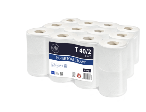 Papier toaletowy T ELLIS PROFESSIONAL 40/2 - 100% celuloza